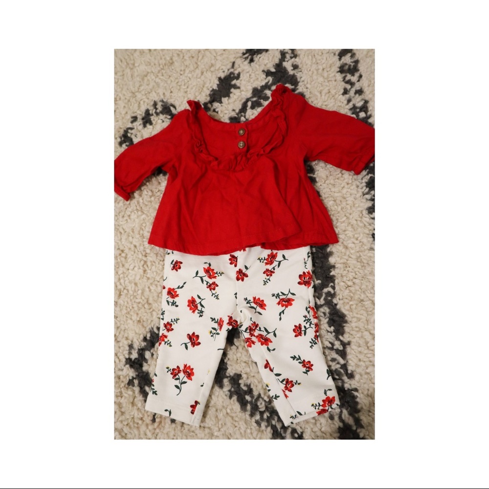 floral two piece set